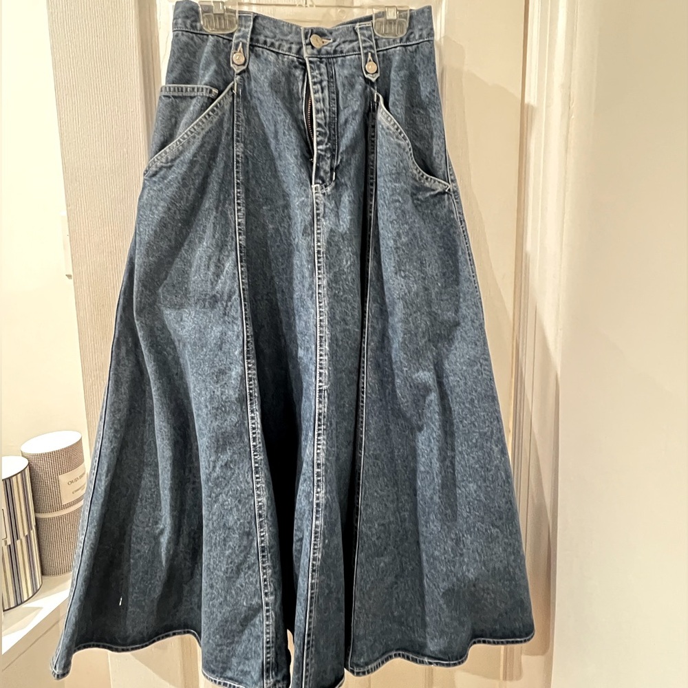 Liz Wear Vintage Maxi Denim Skirt | Size 4